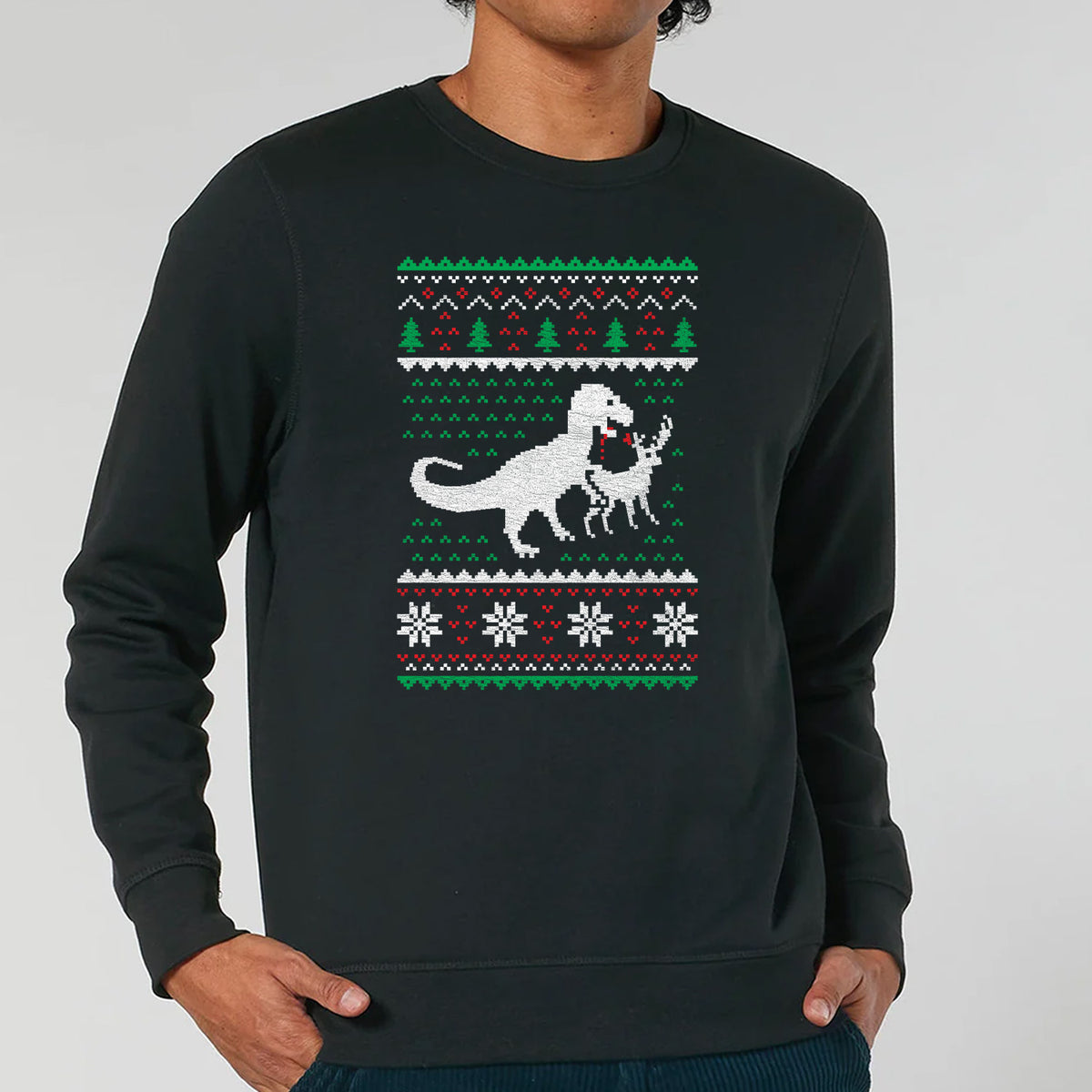 Dino Christmas | Vintage Rocker Sweatshirt