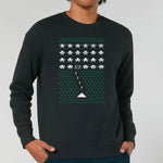 Space Invader Gaming Christmas | Vintage Rocker Sweatshirt