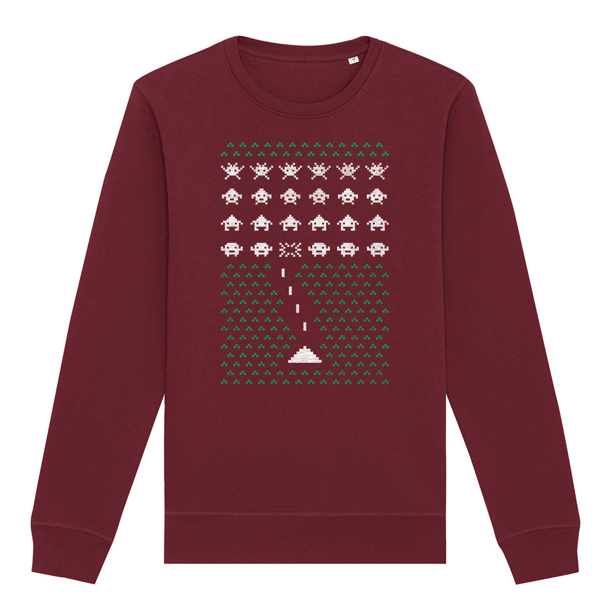Space Invader Gaming Christmas | Vintage Rocker Sweatshirt