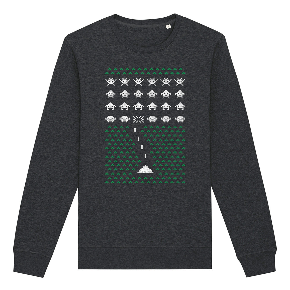 Space Invader Gaming Christmas | Vintage Rocker Sweatshirt
