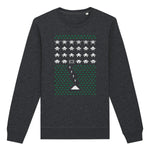 Space Invader Gaming Christmas | Vintage Rocker Sweatshirt
