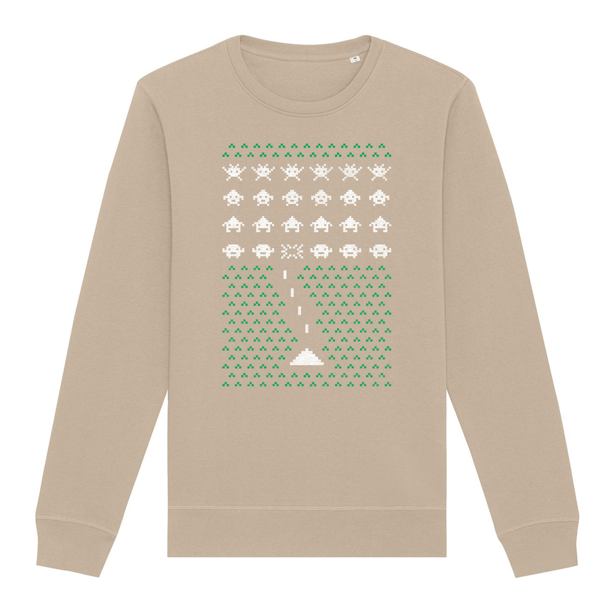 Space Invader Gaming Christmas | Vintage Rocker Sweatshirt