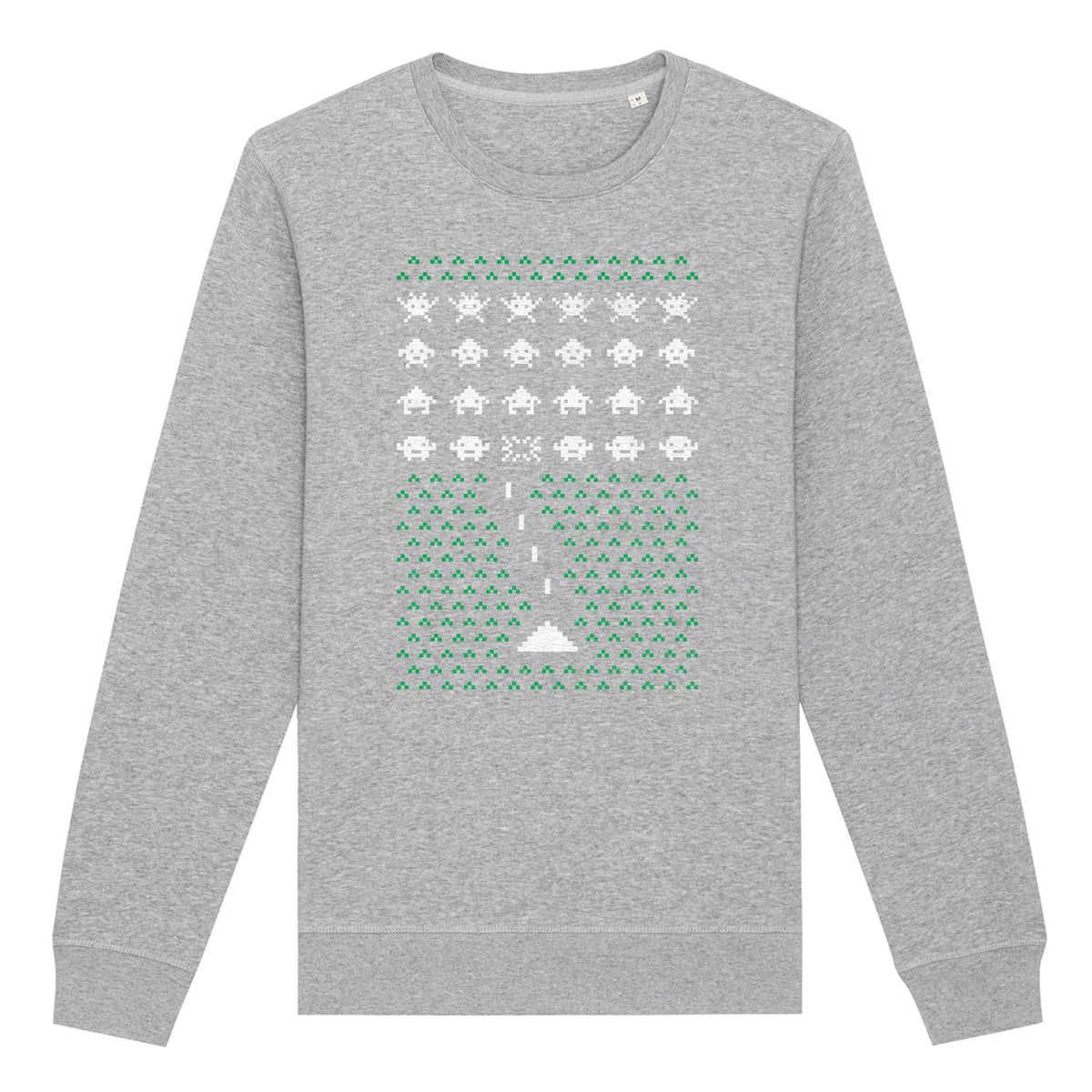 Space Invader Gaming Christmas | Vintage Rocker Sweatshirt