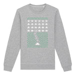 Space Invader Gaming Christmas | Vintage Rocker Sweatshirt