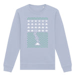 Space Invader Gaming Christmas | Vintage Rocker Sweatshirt