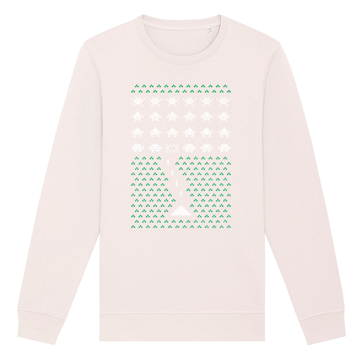 Space Invader Gaming Christmas | Vintage Rocker Sweatshirt