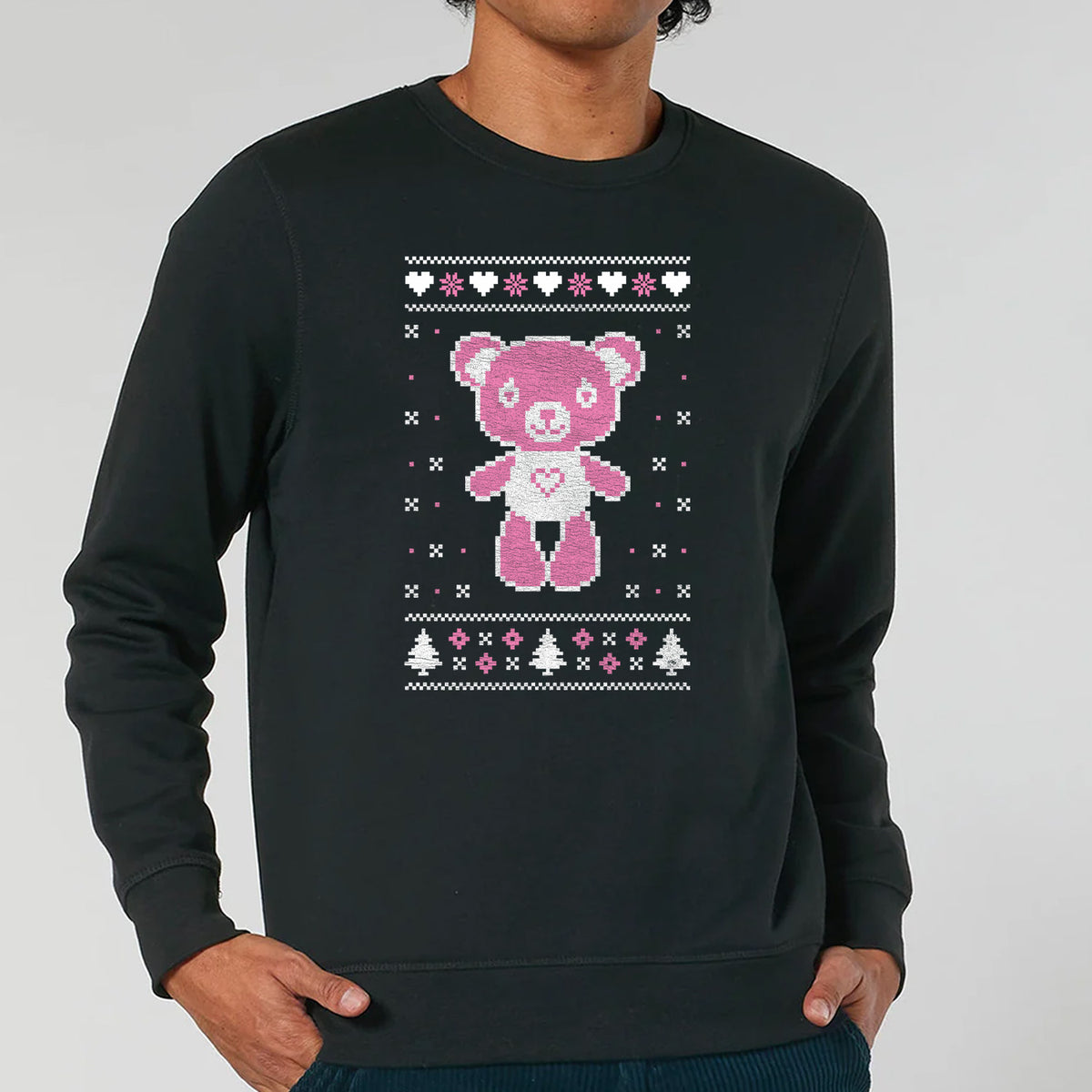 Cute Teddy Christmas | Vintage Rocker Sweatshirt