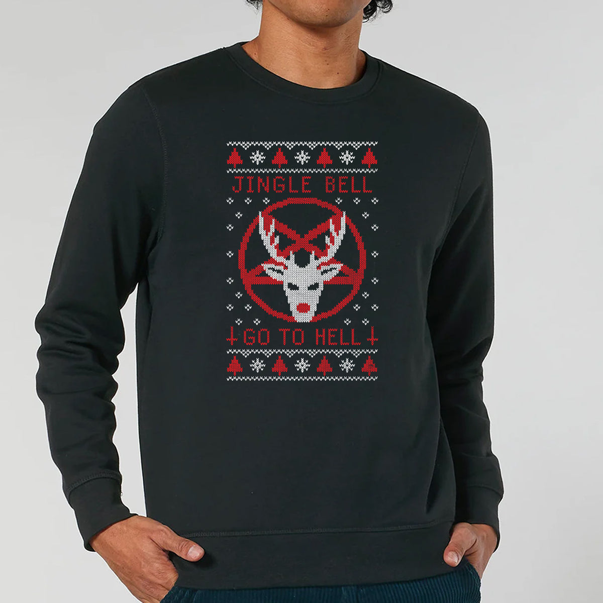 Jingle Bells Go To Hell | Vintage Rocker Sweatshirt