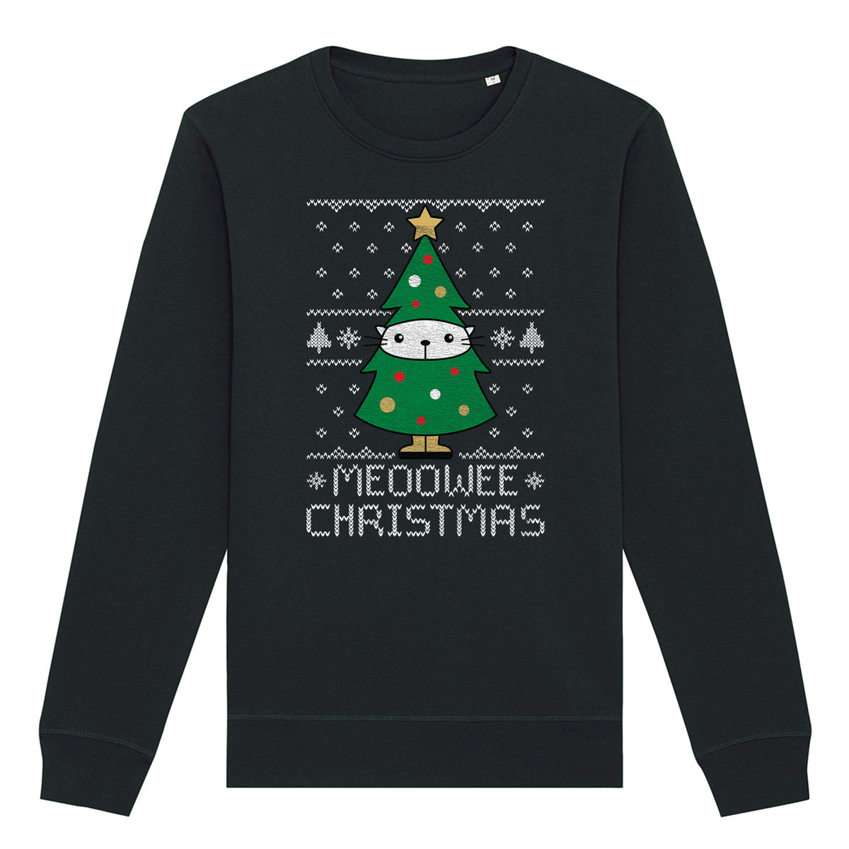 Meoowee Cat Christmas | Vintage Rocker Sweatshirt