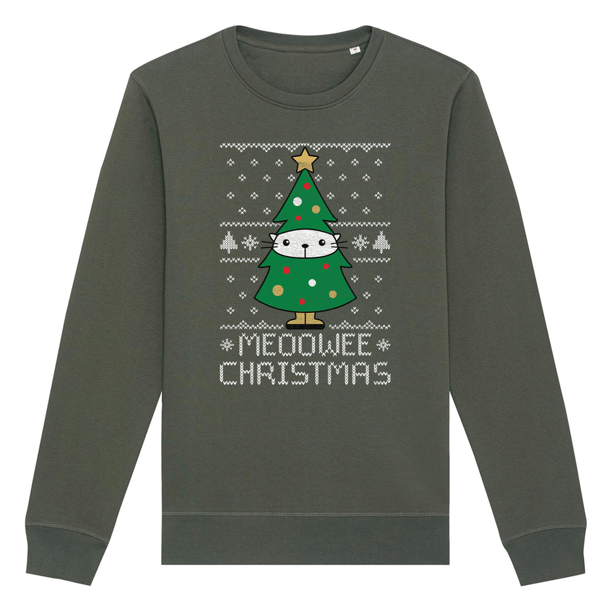 Meoowee Cat Christmas | Vintage Rocker Sweatshirt