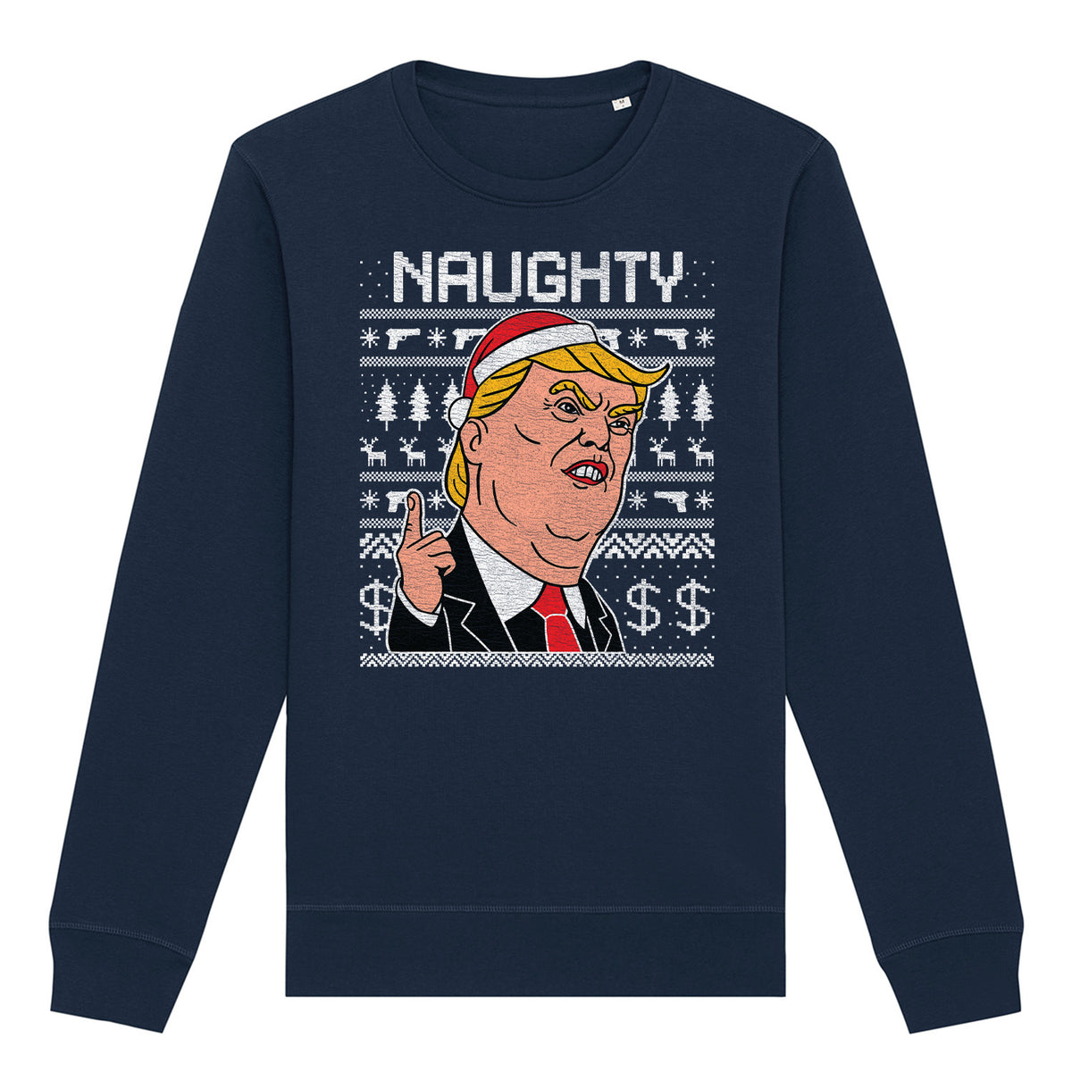 Naughty Trump Christmas | Vintage Rocker Sweatshirt
