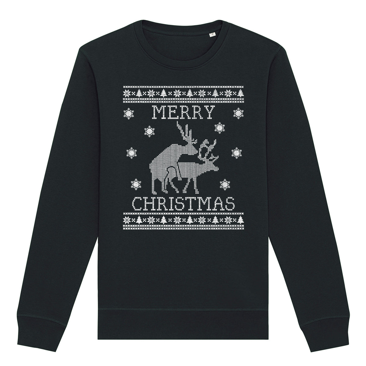 Merry Christmas Deer | Vintage Rocker Sweatshirt
