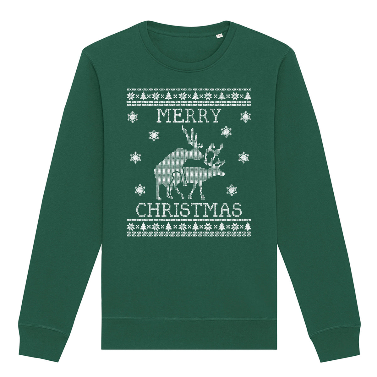 Merry Christmas Deer | Vintage Rocker Sweatshirt