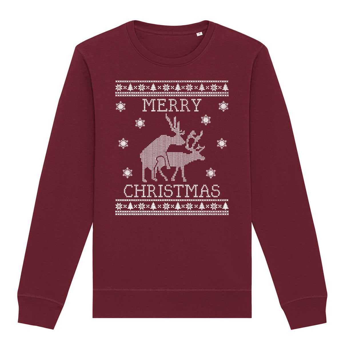 Merry Christmas Deer | Vintage Rocker Sweatshirt