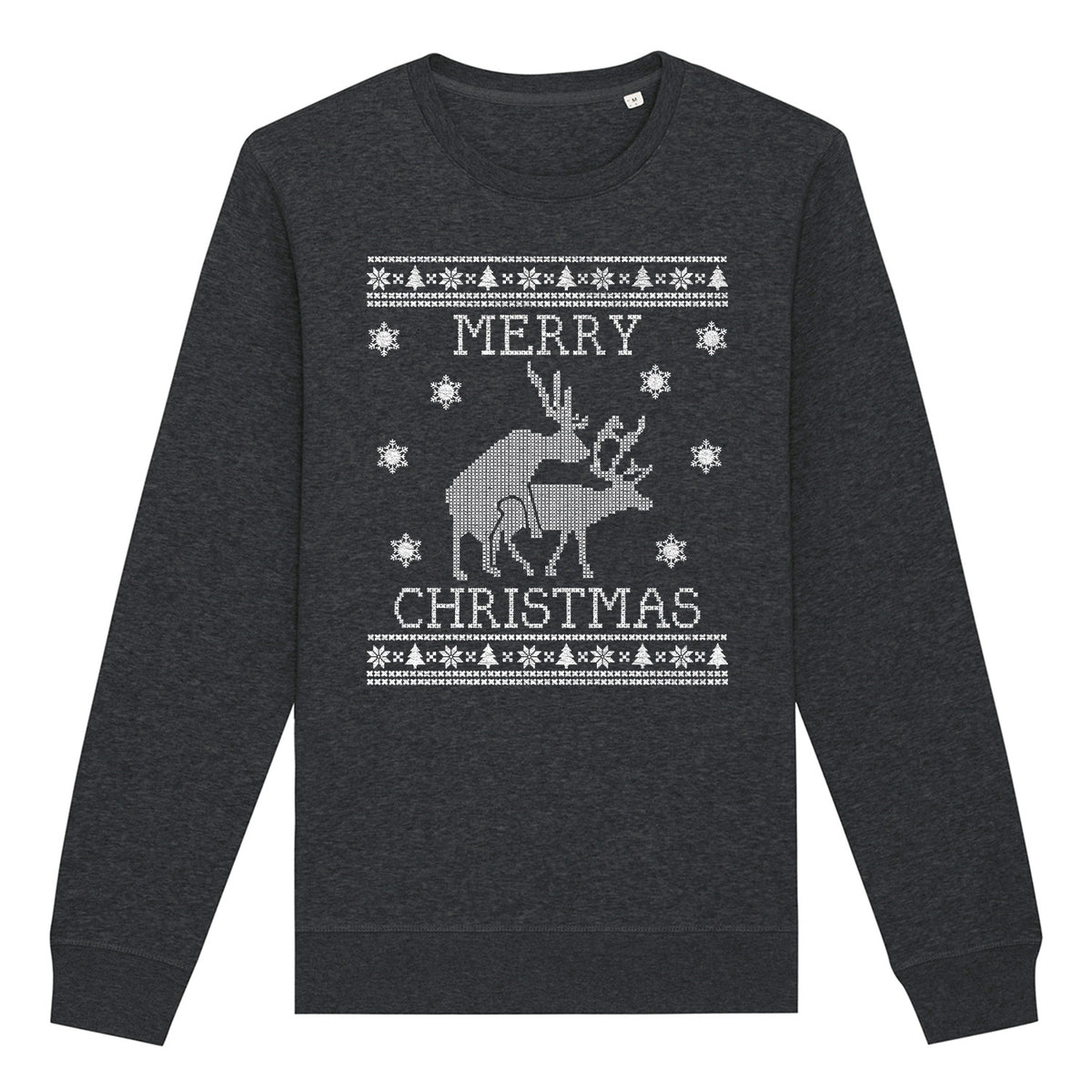 Merry Christmas Deer | Vintage Rocker Sweatshirt