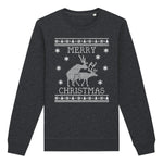 Merry Christmas Deer | Vintage Rocker Sweatshirt