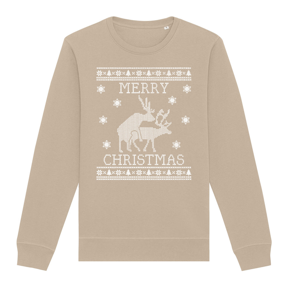 Merry Christmas Deer | Vintage Rocker Sweatshirt