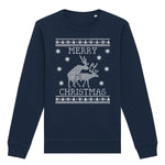 Merry Christmas Deer | Vintage Rocker Sweatshirt