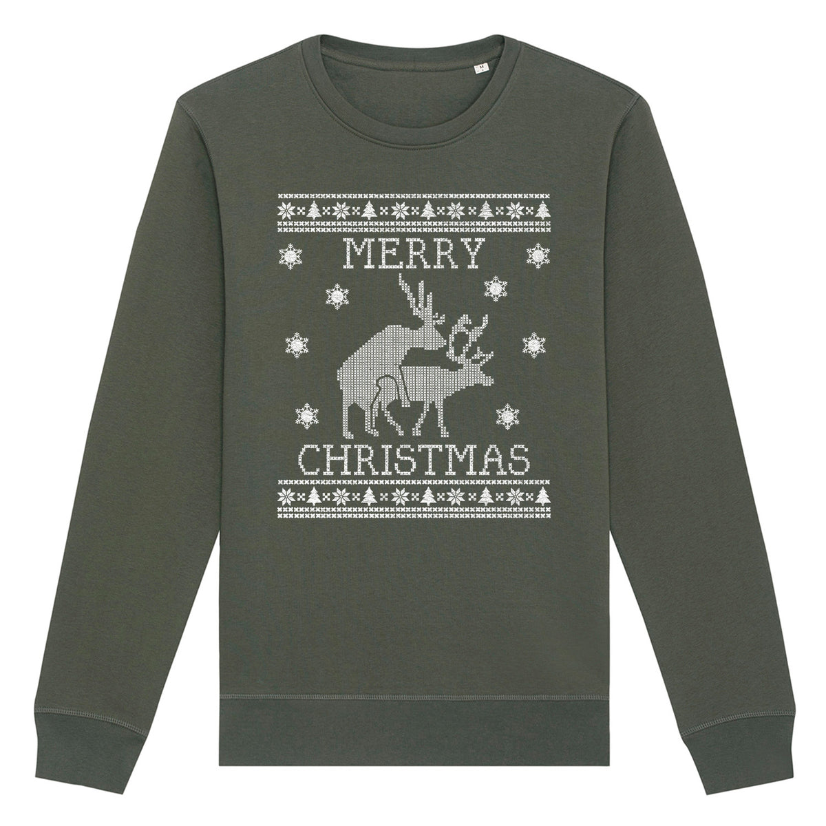 Merry Christmas Deer | Vintage Rocker Sweatshirt