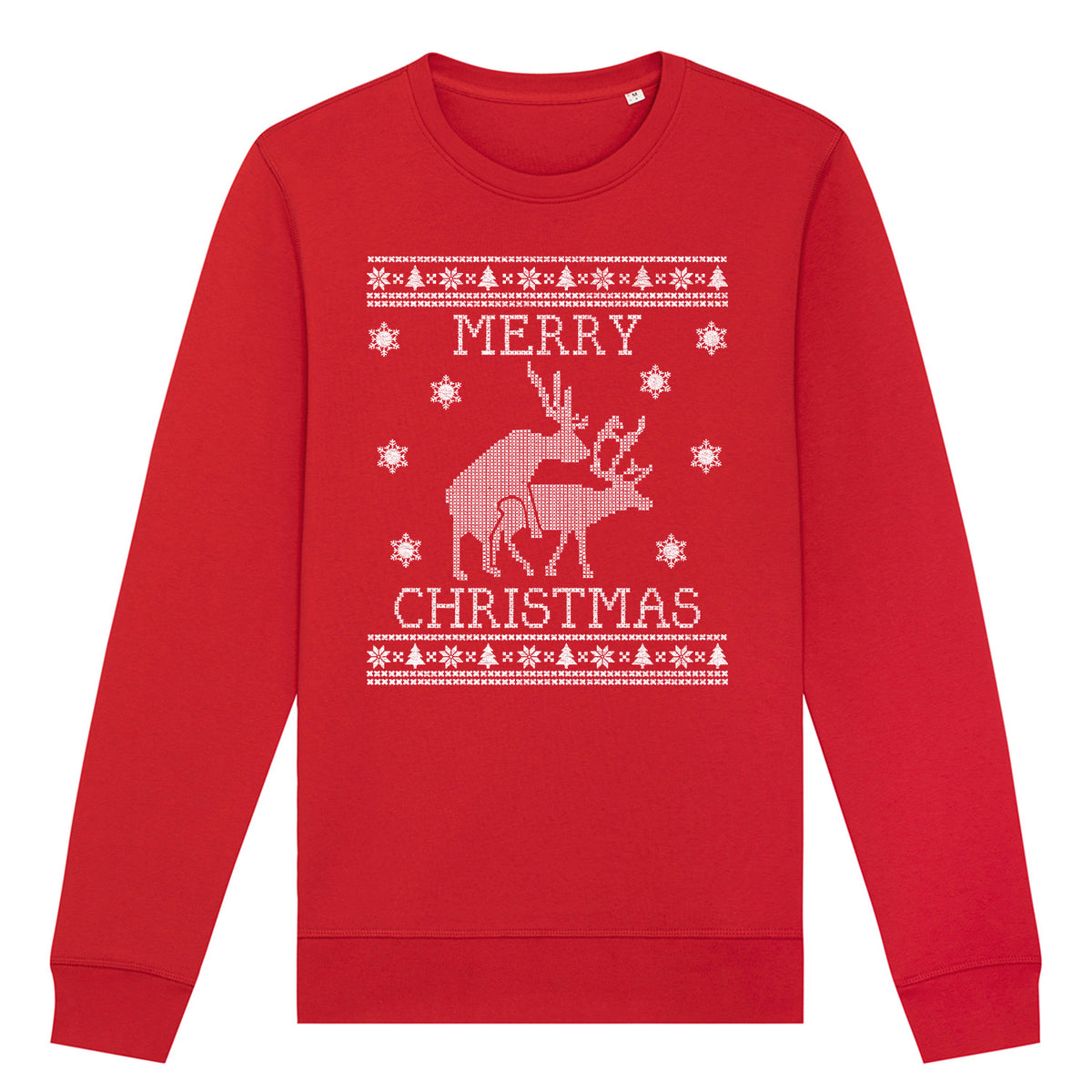 Merry Christmas Deer | Vintage Rocker Sweatshirt