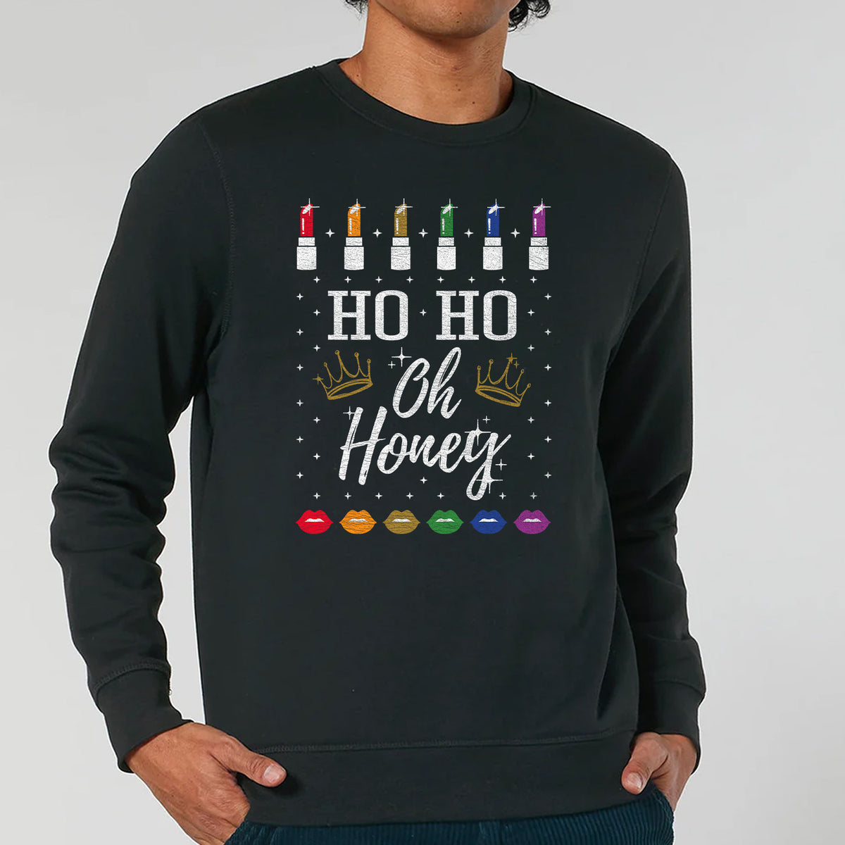 HO HO Ohh Honey | Vintage Rocker Sweatshirt