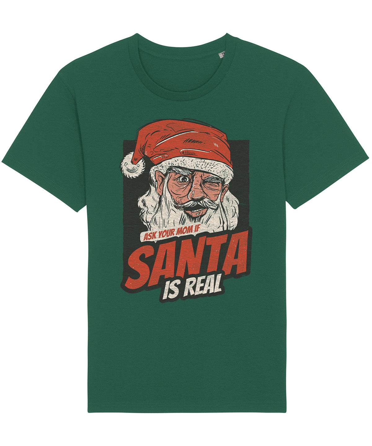 Santa Is Real | Vintage Christmas Rocker T-Shirt Chroma Clothing