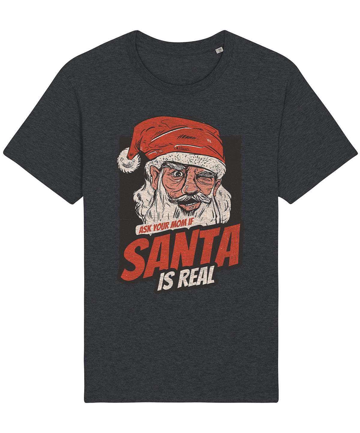 Santa Is Real | Vintage Christmas Rocker T-Shirt Chroma Clothing