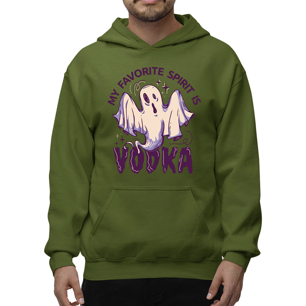 My Favourite Spirit Is Vodka Adult Pullover Hoodie | Premium Halloween Clothing