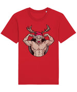 Rudolph Muscles | Vintage Christmas Rocker T-Shirt Chroma Clothing