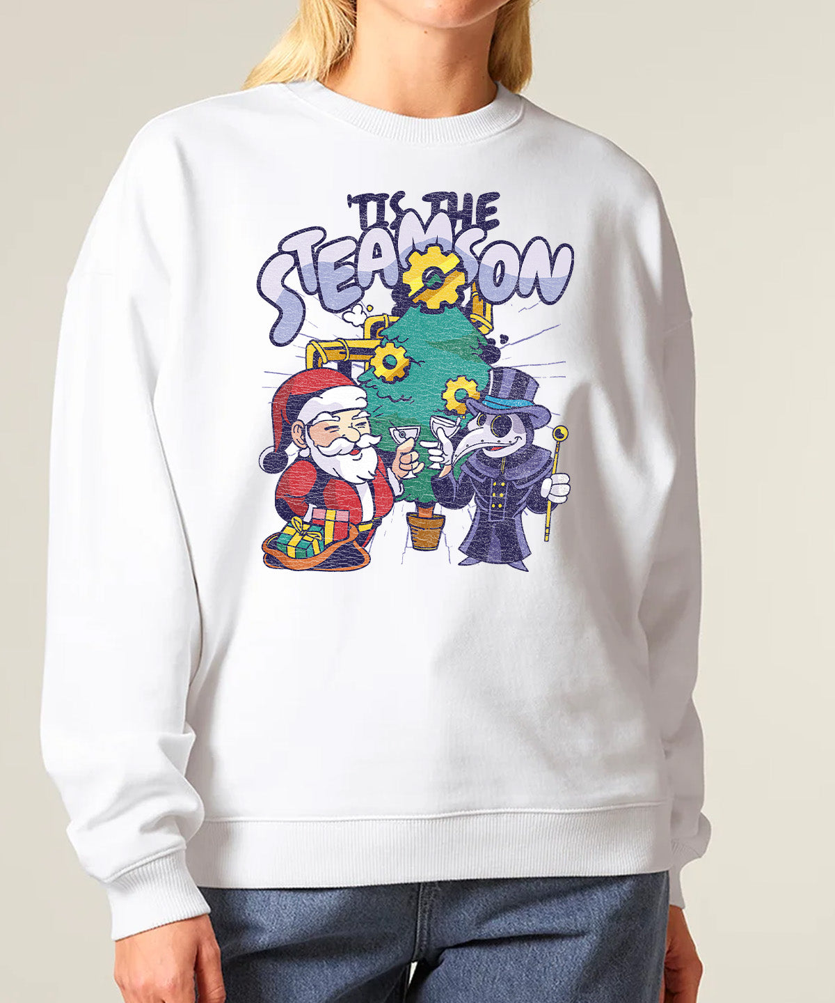 Tis The Steamson Christmas Steampunk | Stanley Radder Sweatshirt