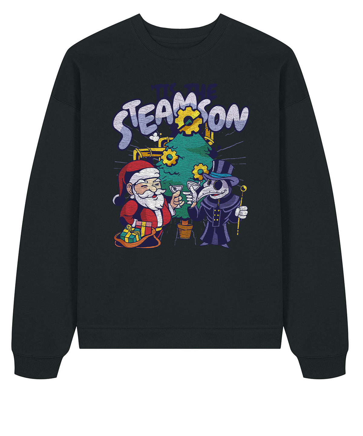Tis The Steamson Christmas Steampunk | Stanley Radder Sweatshirt