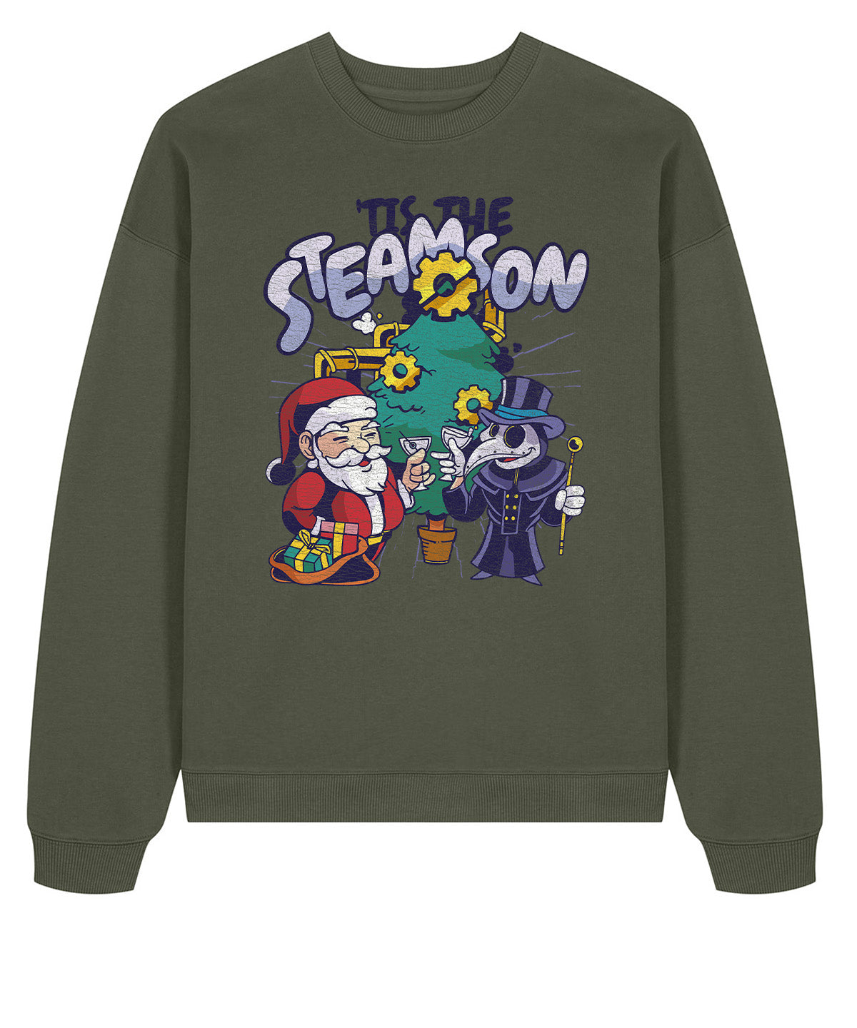 Tis The Steamson Christmas Steampunk | Stanley Radder Sweatshirt