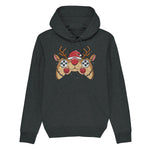 Reindeer Joystick Gamer | Vintage Rocker Hoodie