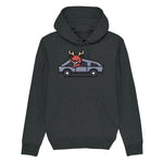 Reindeer Cybertruck | Vintage Rocker Hoodie