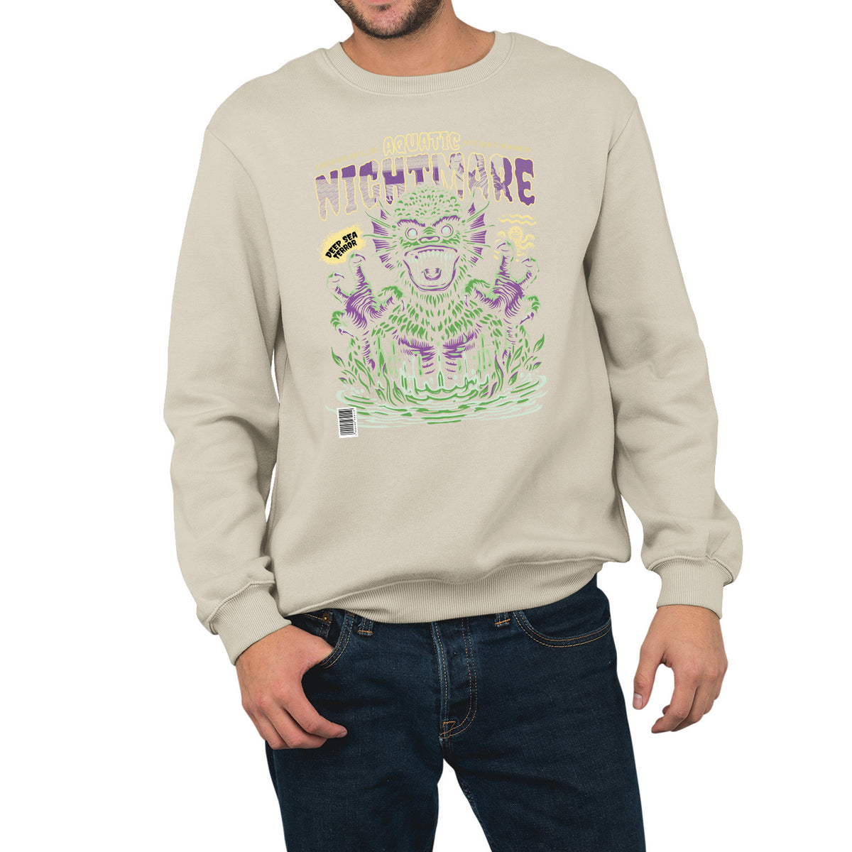 Aquatic Nightmare | Unisex Adult Sweatshirt | Premium Halloween Clothing