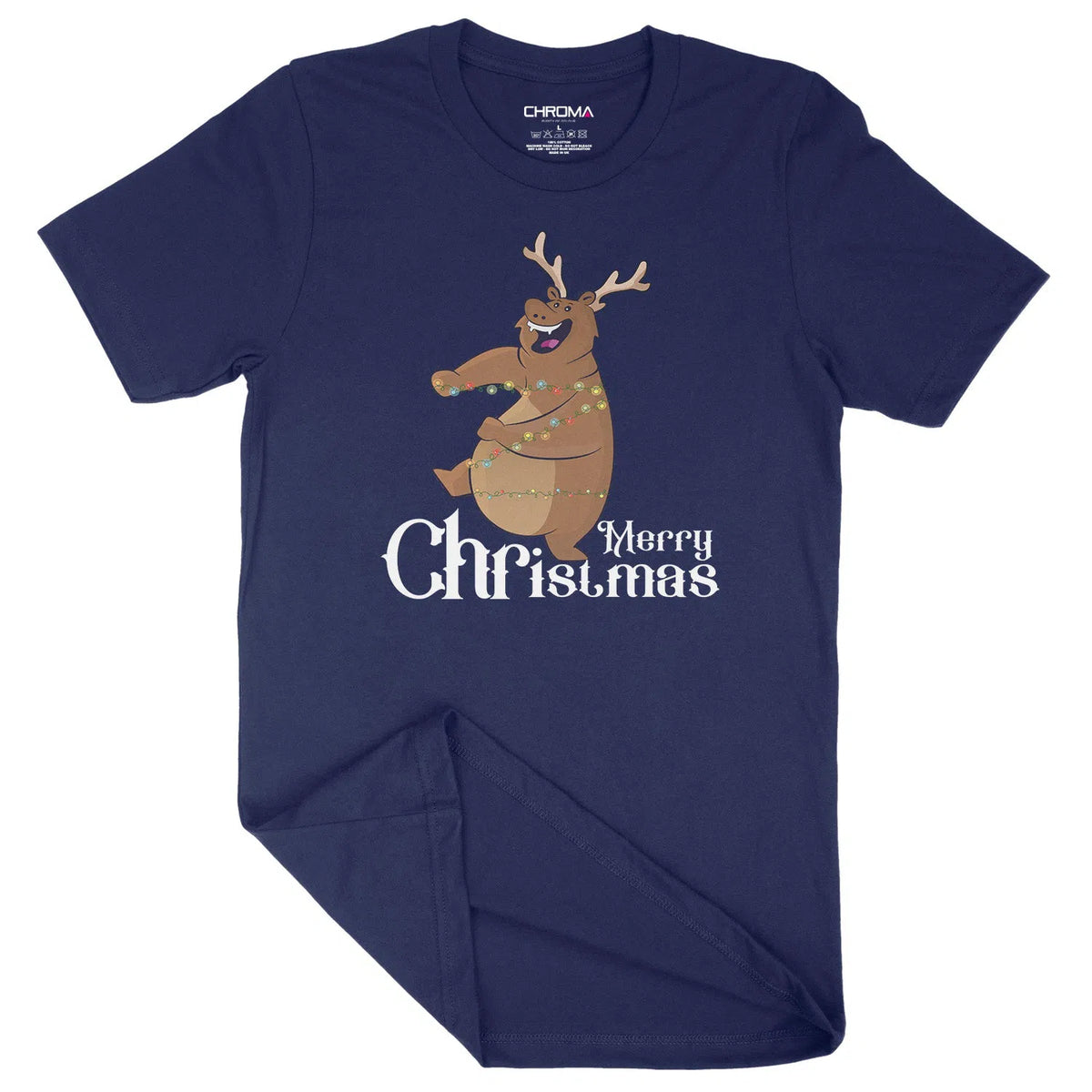 Merry Christmas Capybara | Unisex Christmas T-Shirt Chroma Clothing