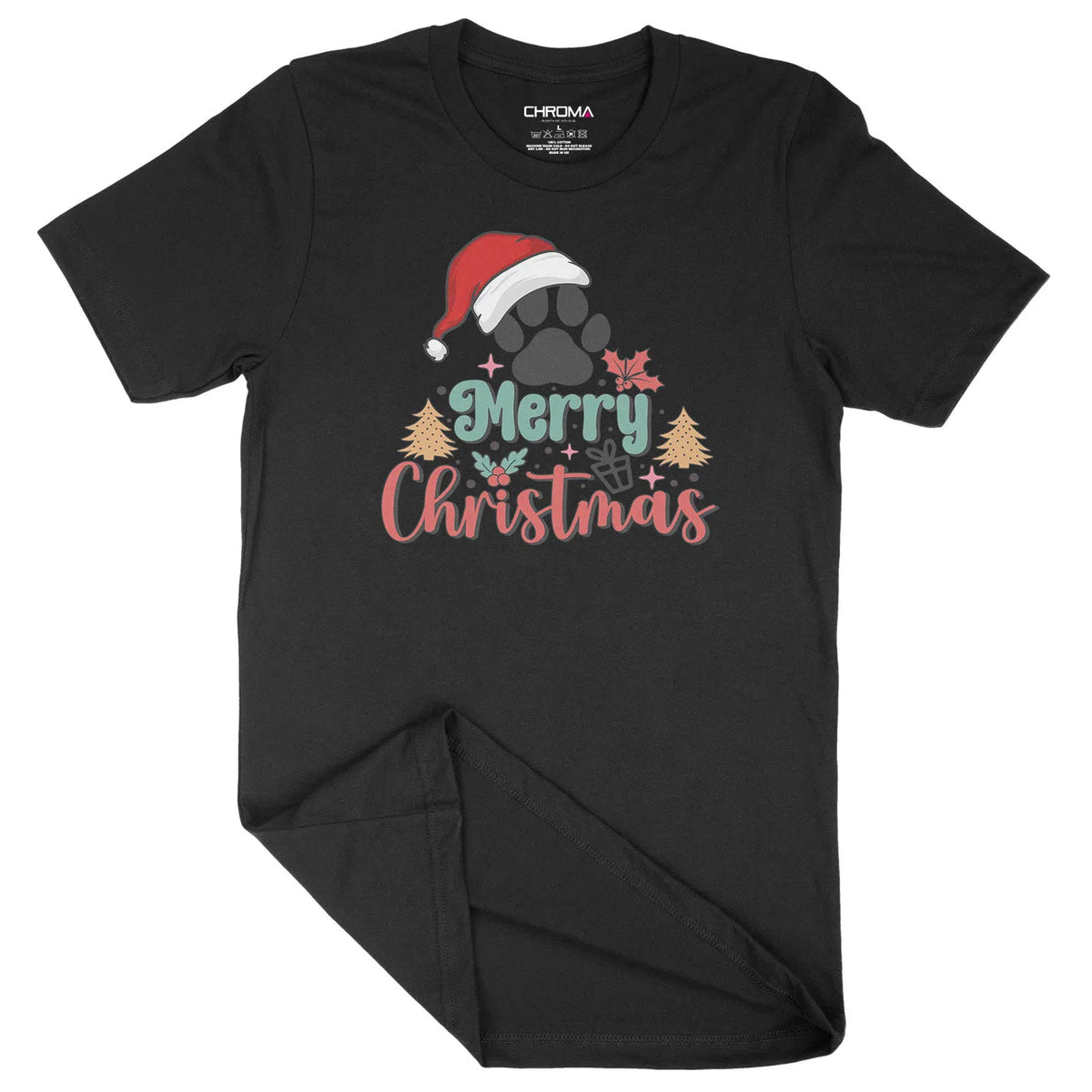 Merry Christmas Dog Lover | Unisex Christmas T-Shirt Chroma Clothing