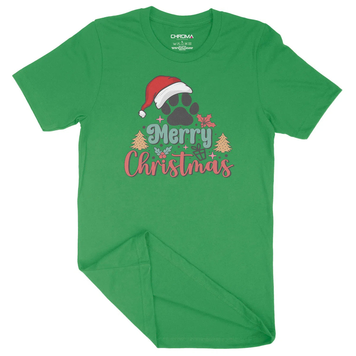 Merry Christmas Dog Lover | Unisex Christmas T-Shirt Chroma Clothing