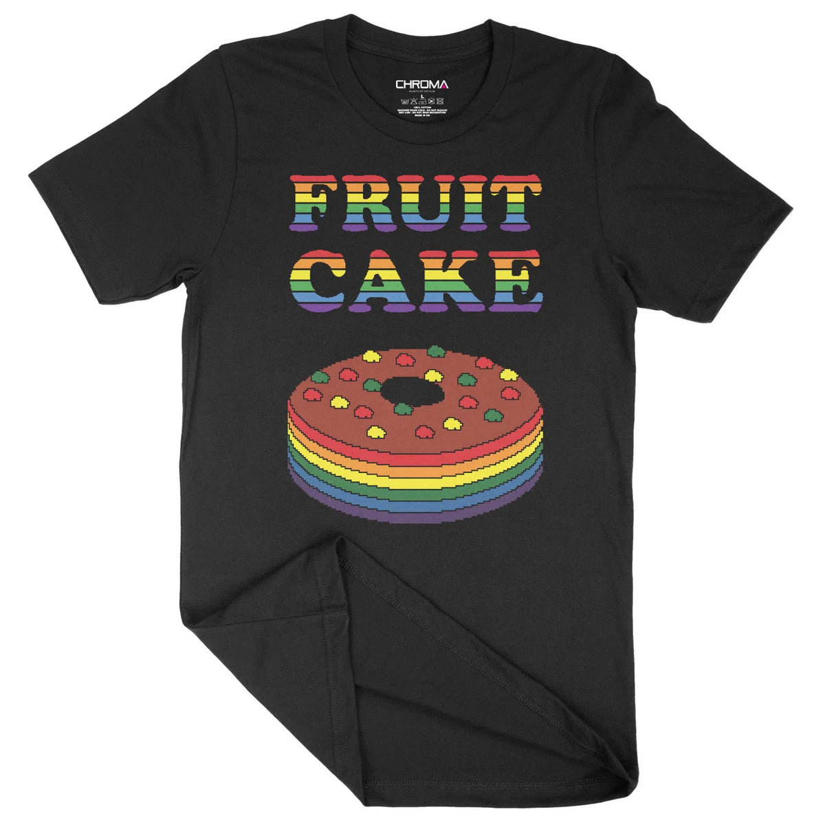 Fruit Cake Rainbow LGBTQ | Unisex Adult T-Shirt Chroma Clothing