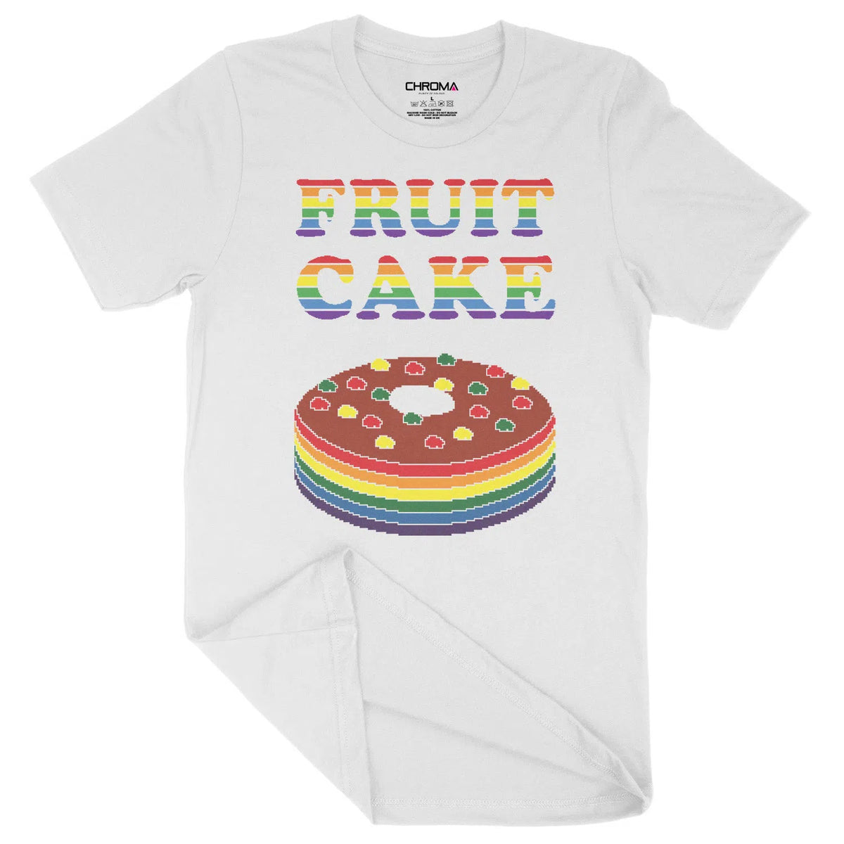 Fruit Cake Rainbow LGBTQ | Unisex Adult T-Shirt Chroma Clothing