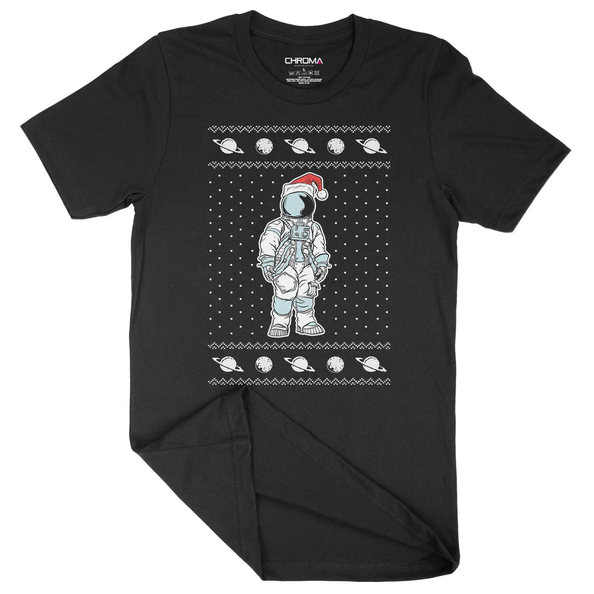 Spaceman Santa Hat | Unisex Christmas T-Shirt Chroma Clothing