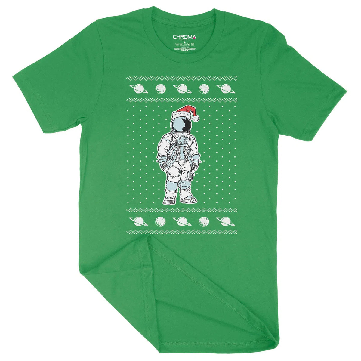 Spaceman Santa Hat | Unisex Christmas T-Shirt Chroma Clothing