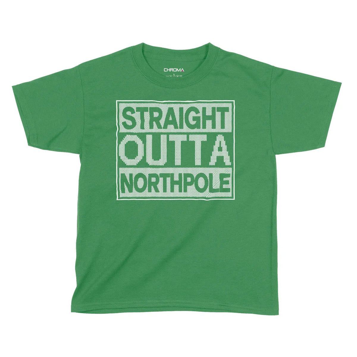 Straight Outta Northpole | Kids Christmas T-Shirt Chroma Clothing