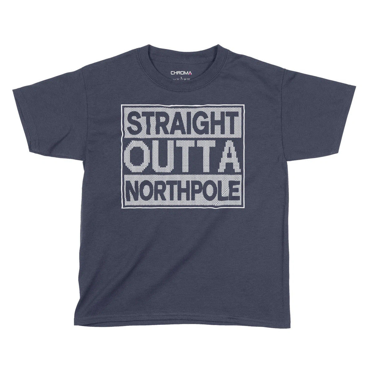 Straight Outta Northpole | Kids Christmas T-Shirt Chroma Clothing