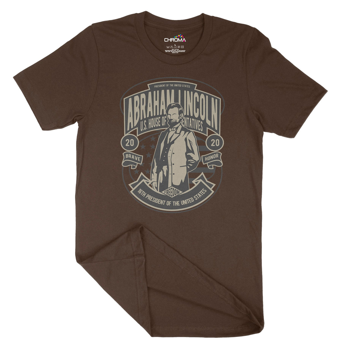 Abraham Lincoln | Vintage Adult T-Shirt | Classic Vintage Clothing Chroma Clothing