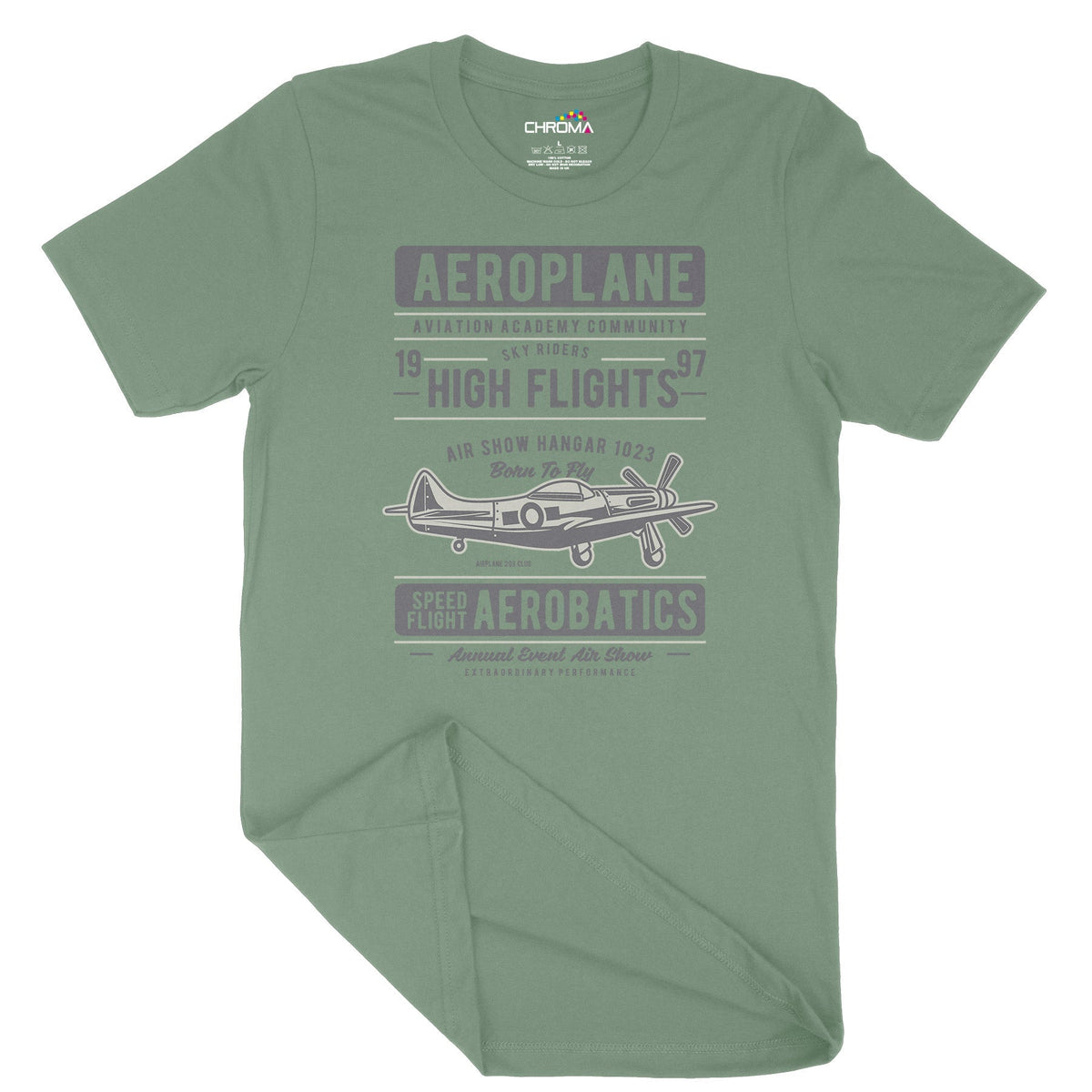 Aeroplane | Vintage Adult T-Shirt | Classic Vintage Clothing Chroma Clothing