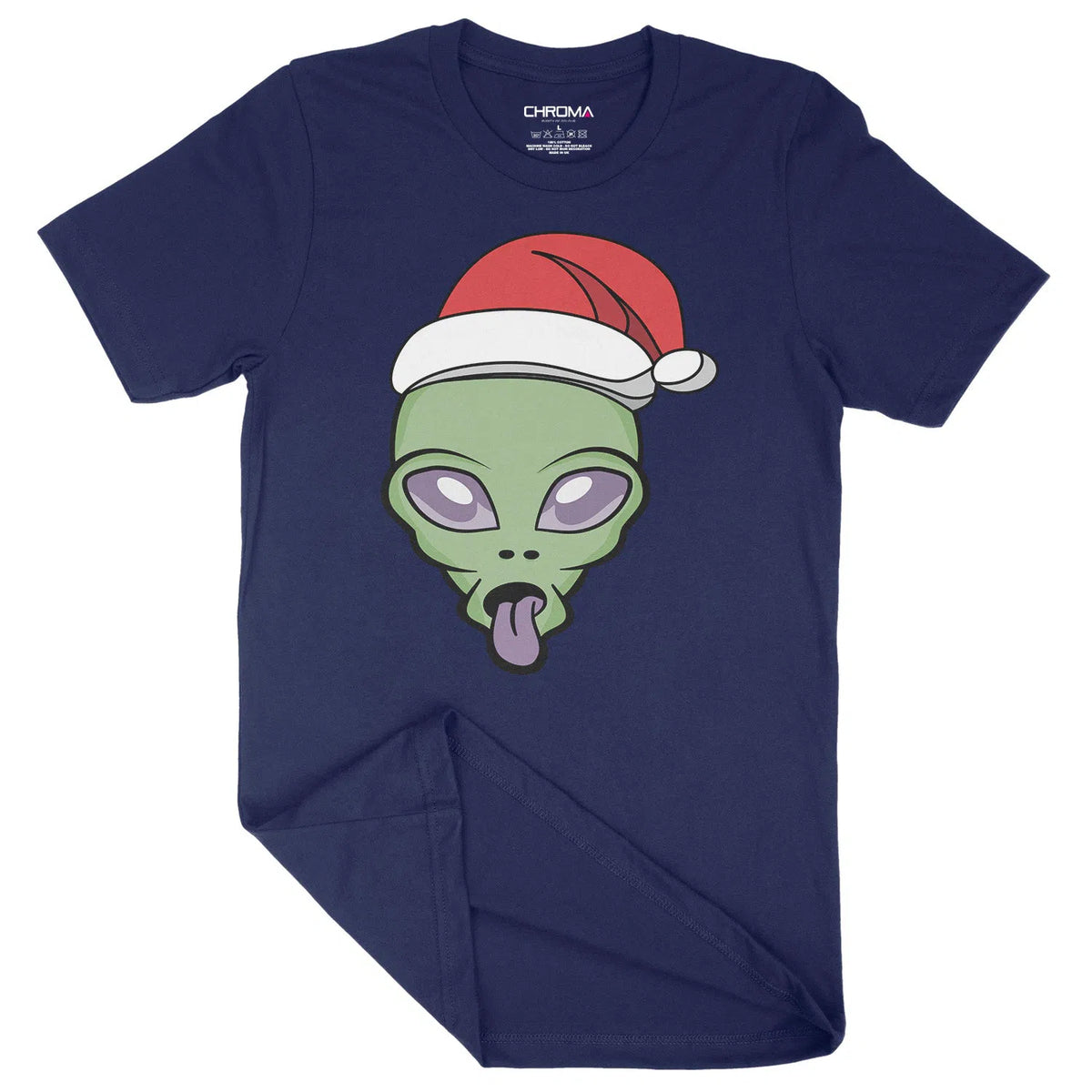 Cool Alien Santa | Unisex Christmas T-Shirt Chroma Clothing