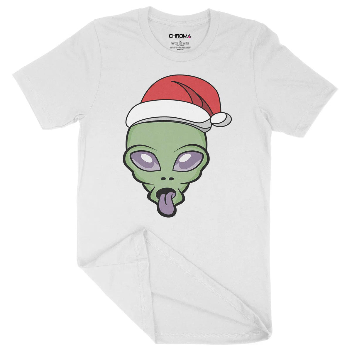 Cool Alien Santa | Unisex Christmas T-Shirt Chroma Clothing