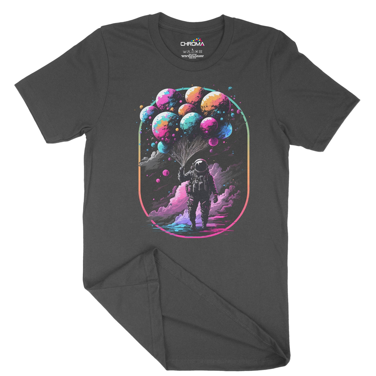 Astro Balloons Unisex Adult T-Shirt Chroma Clothing