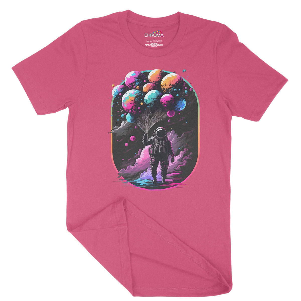 Astro Balloons Unisex Adult T-Shirt Chroma Clothing